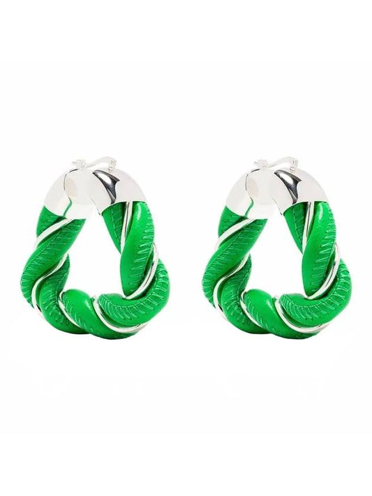 Bottega Veneta Twist Earrings Parakeet