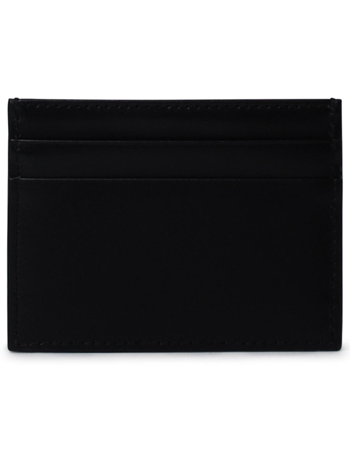 Dolce & Gabbana Black Leather Card Holder Men