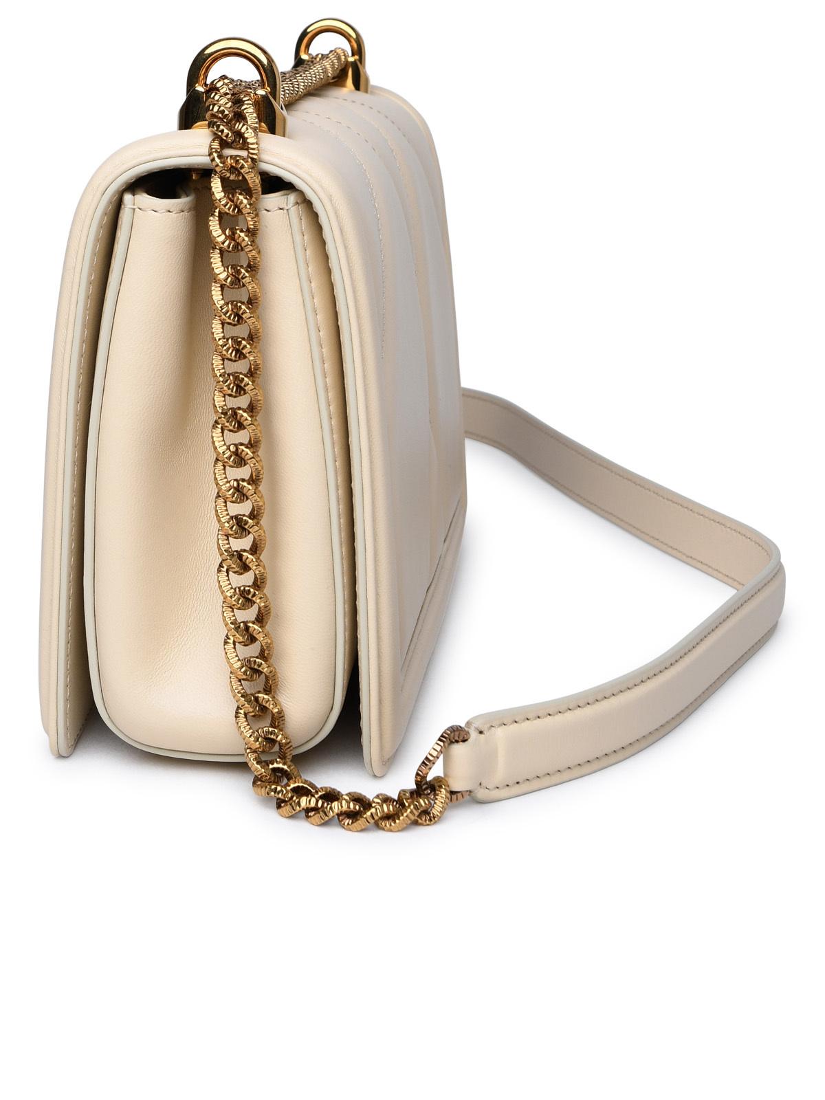 Dolce & Gabbana Cream Leather Bag Women