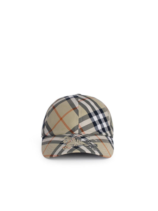 Burberry 'Check' Light Green Polyester Baseball Cap Women