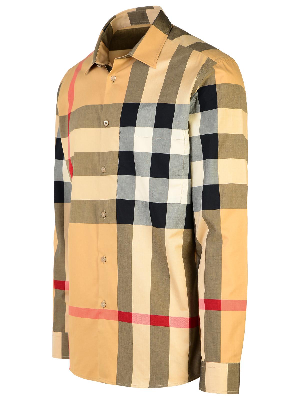Burberry 'Summerton' Beige Cotton Shirt Men