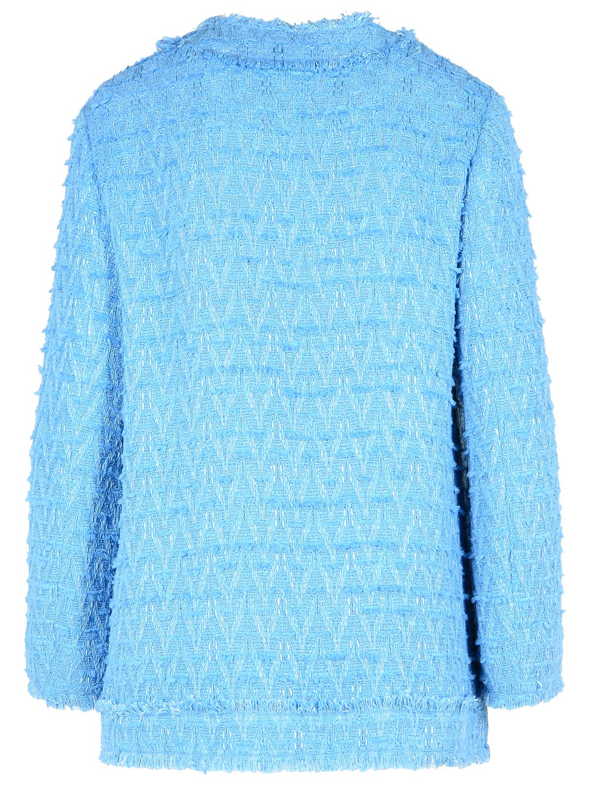 Dolce & Gabbana Light Blue Cotton Blend Jacket Women