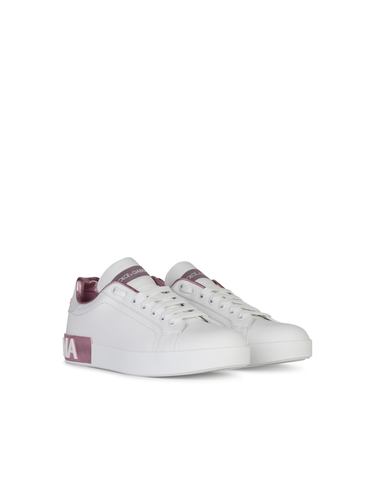 Dolce & Gabbana Portofino Leather Sneakers Women