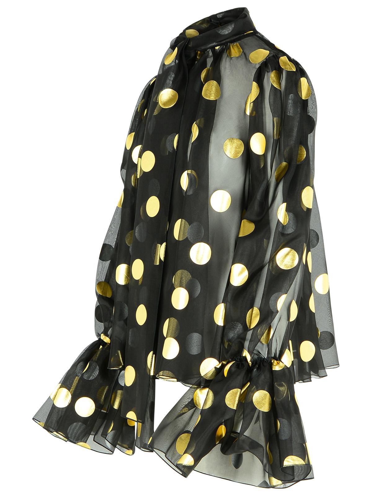 Dolce & Gabbana Black Silk Organza Blouse Women