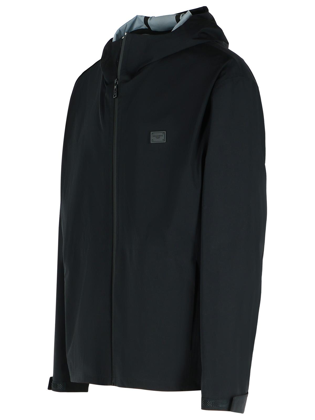 Dolce & Gabbana Black Nylon Jacket Men