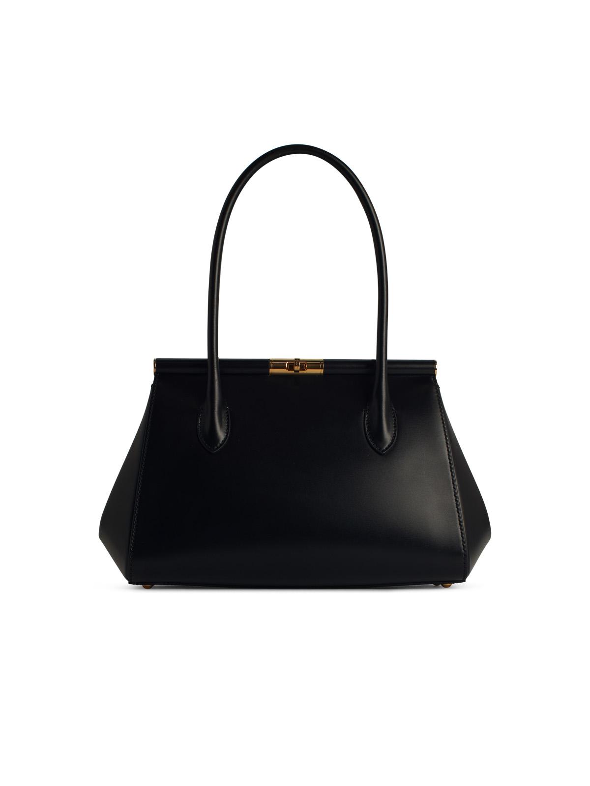 Dolce & Gabbana 'New Sicily' Black Leather Bag Women