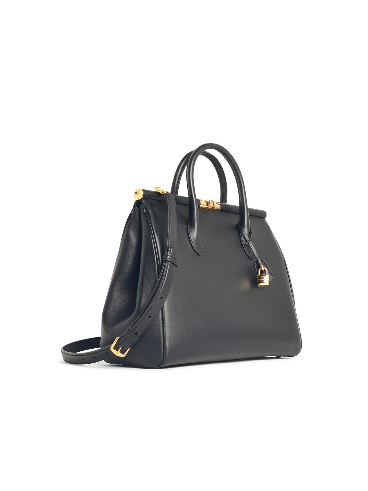 Dolce & Gabbana 'New Sicily' Black Leather Bag Women