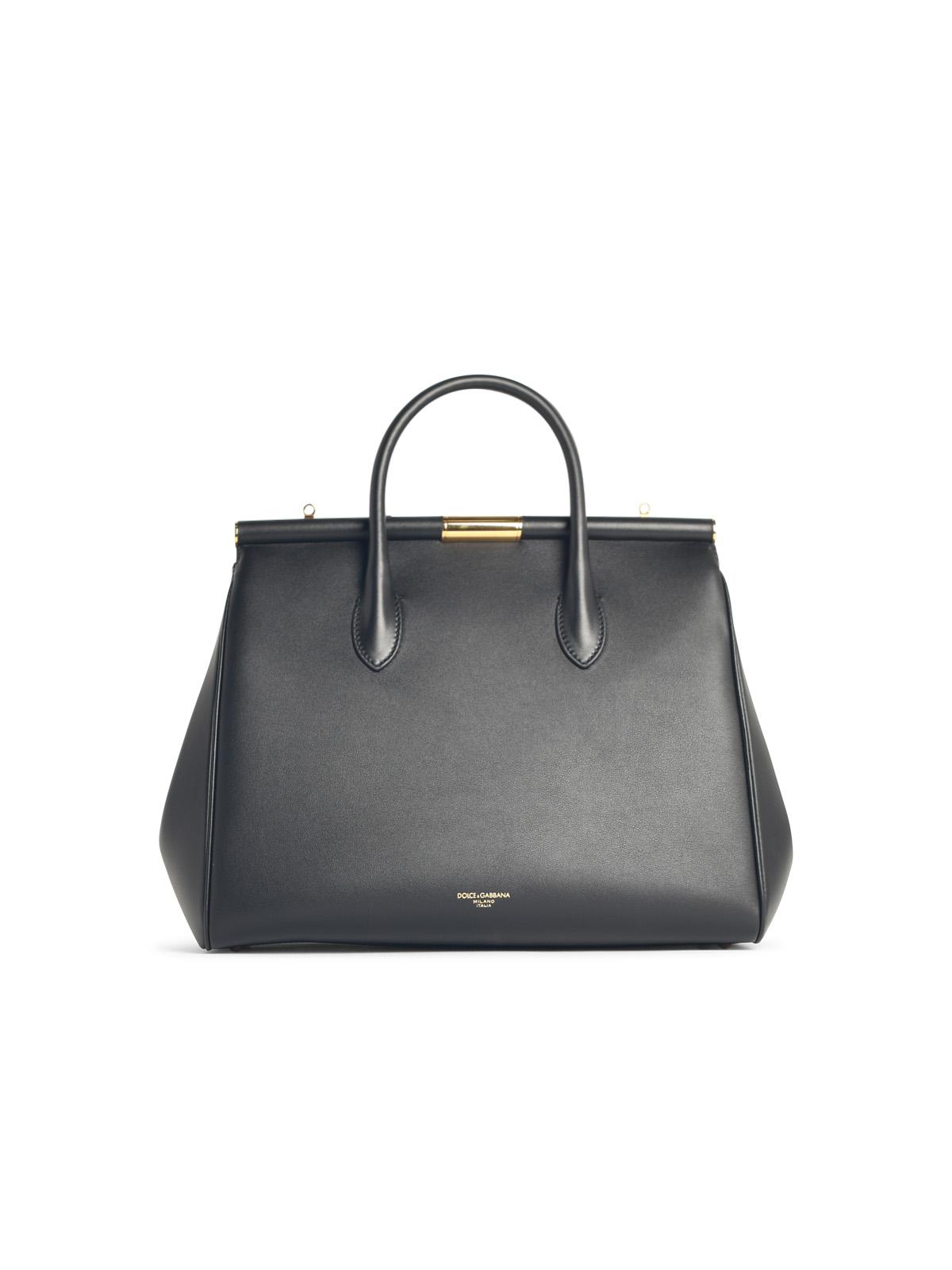 Dolce & Gabbana 'New Sicily' Black Leather Bag Women