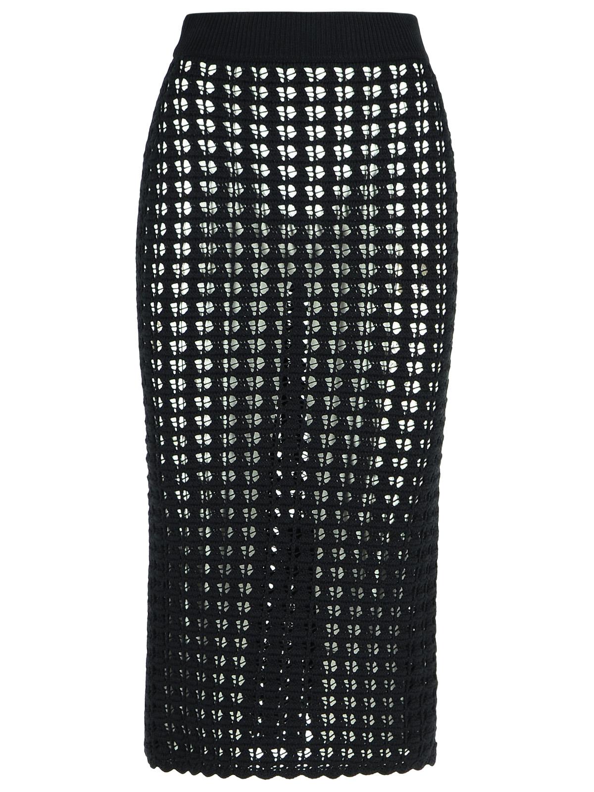 Dolce & Gabbana Black Virgin Wool Skirt Women