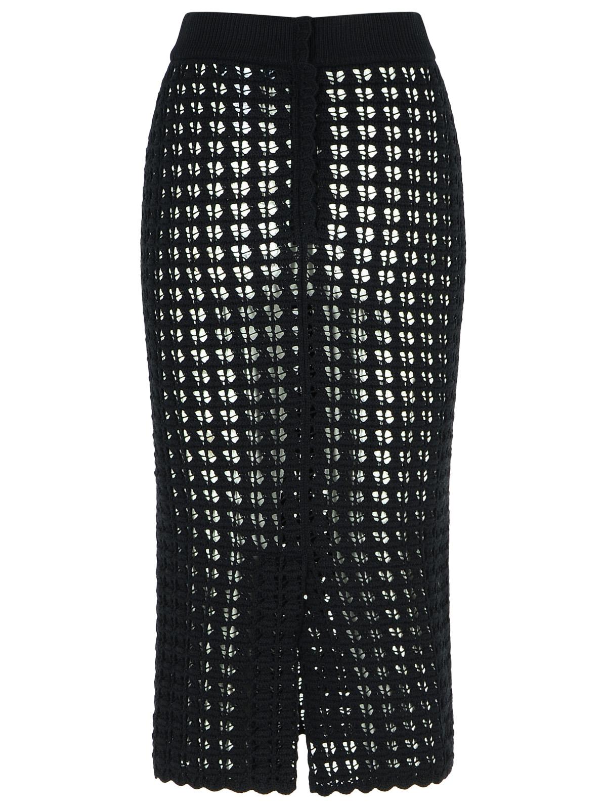 Dolce & Gabbana Black Virgin Wool Skirt Women