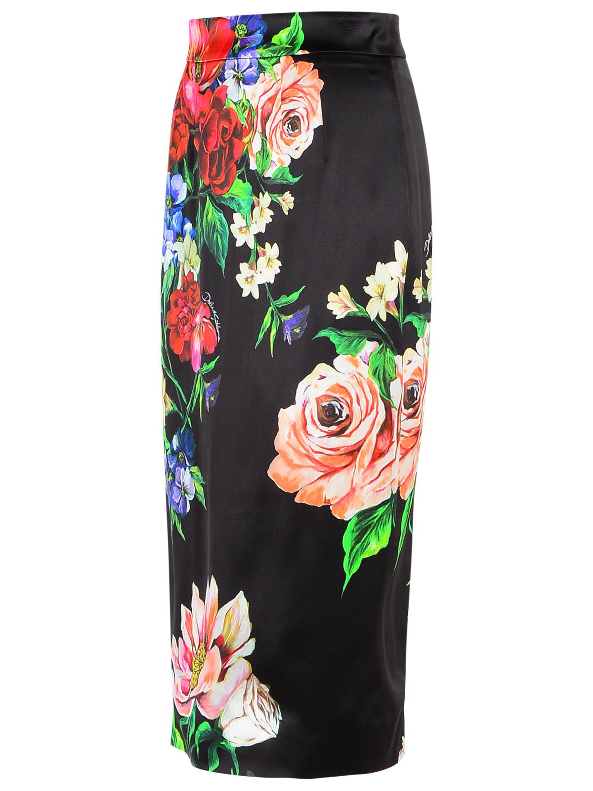 Dolce & Gabbana Black Viscose Blend Skirt Women
