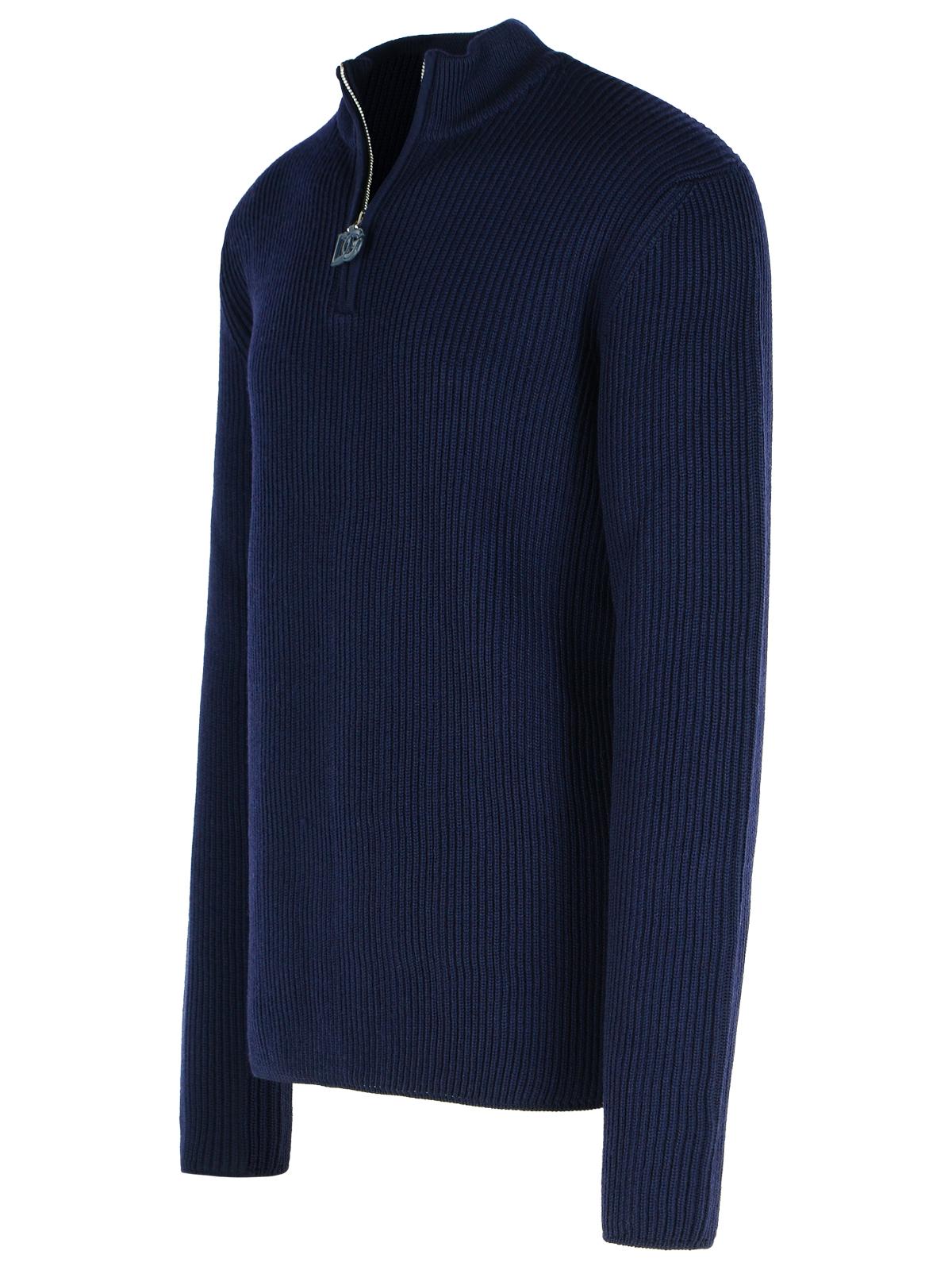 Dolce & Gabbana Navy Virgin Wool Sweater Men