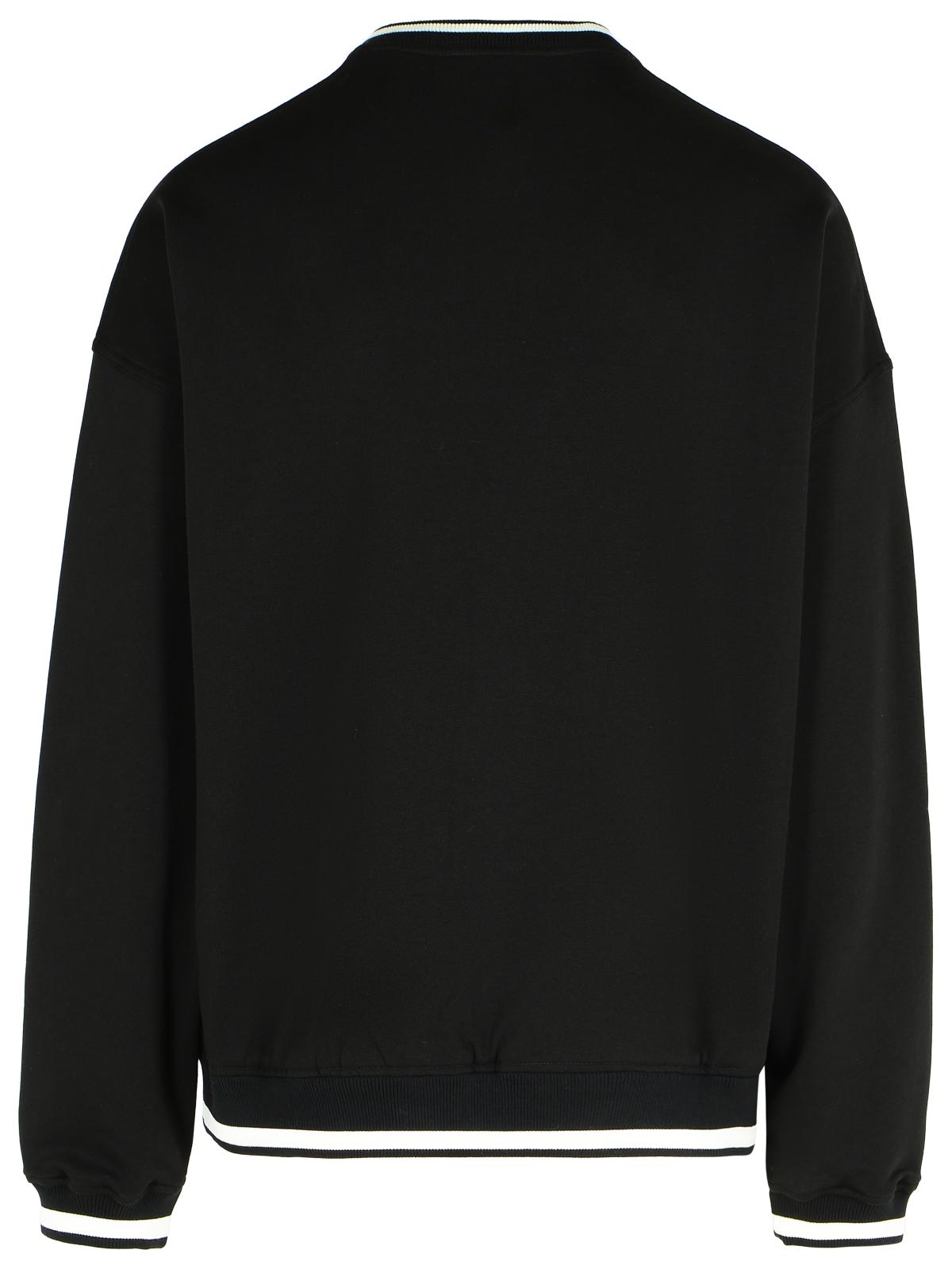 Dolce & Gabbana Black Cotton Sweatshirt Men