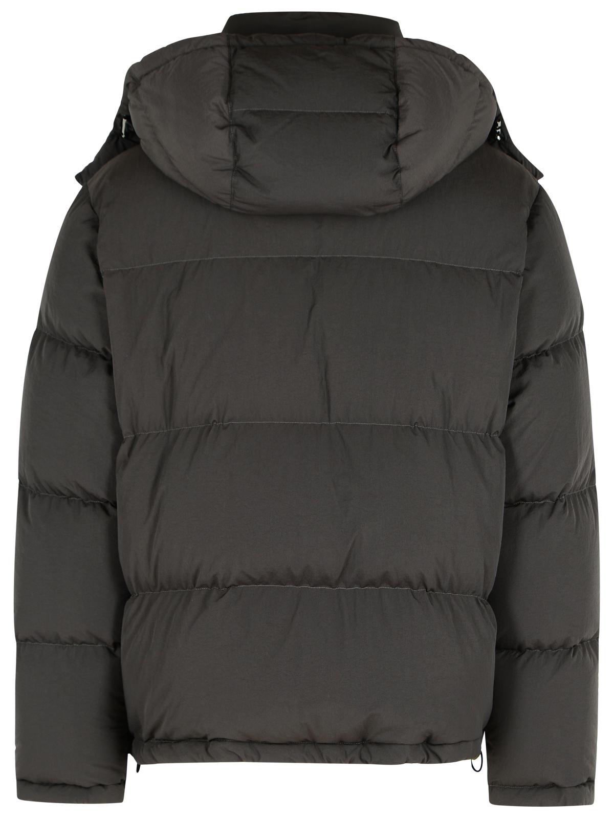 Dolce & Gabbana Grey Polyamide Down Jacket Men