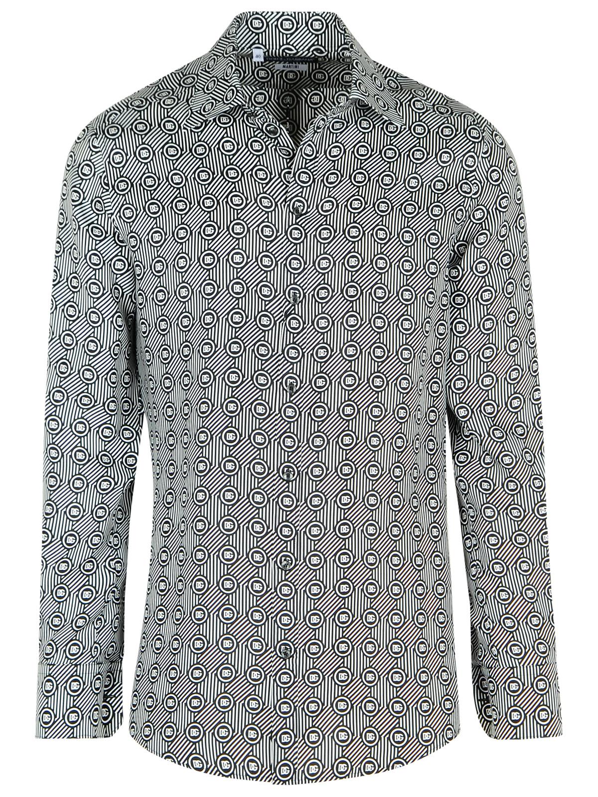 Dolce & Gabbana Black Silk Shirt Men