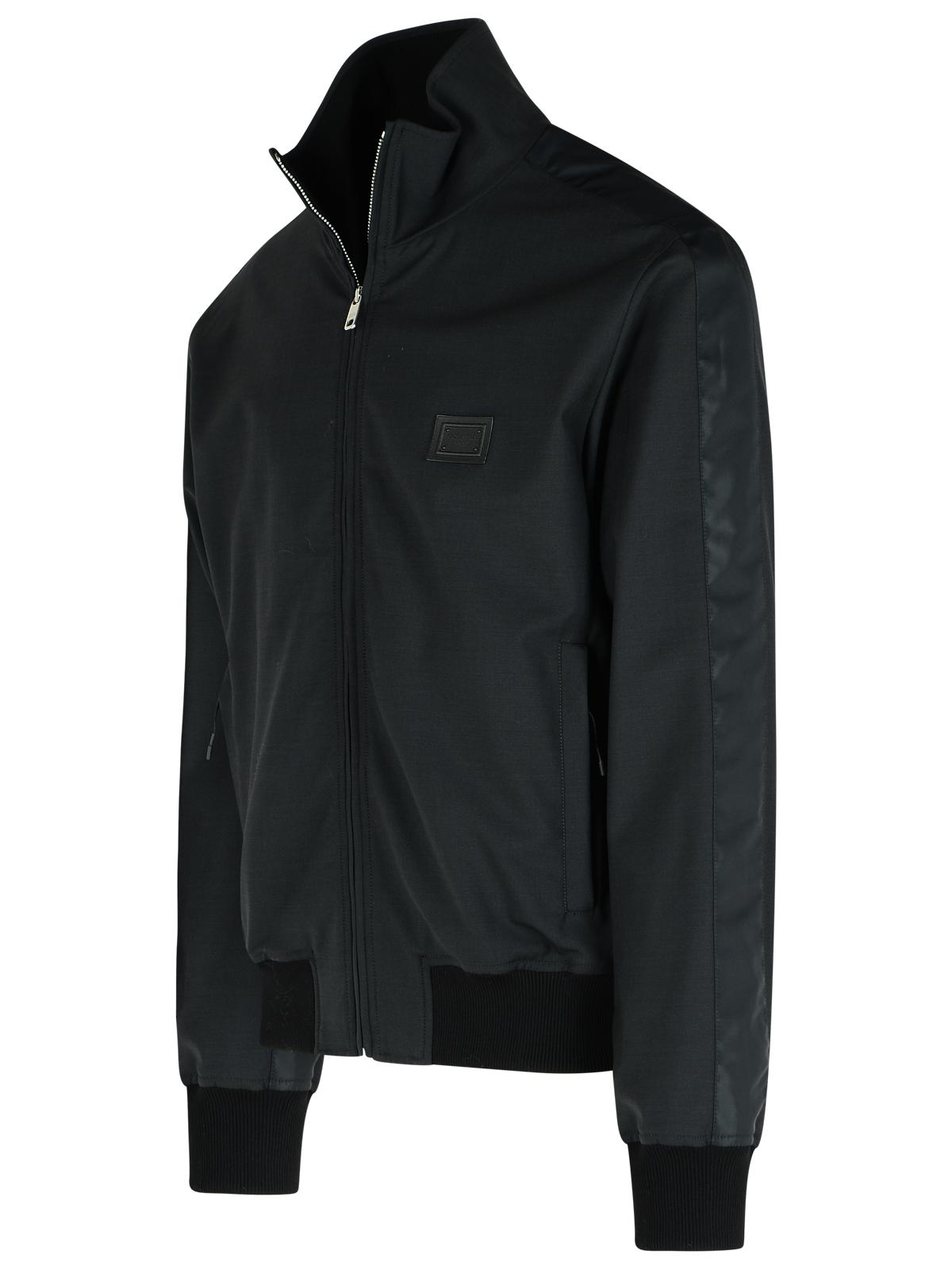 Dolce & Gabbana Black Wool Blend Jacket Men