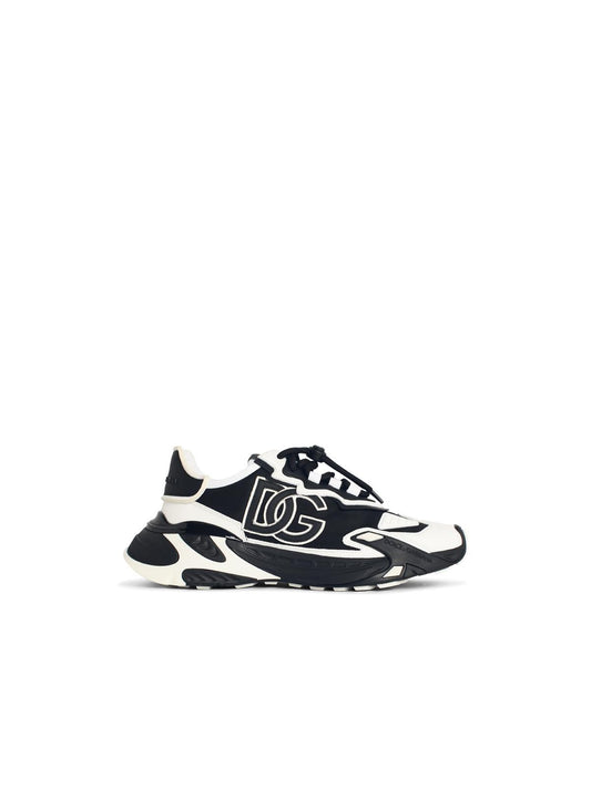 Dolce & Gabbana 'Daymaster' Black And White Leather Blend Sneakers Men