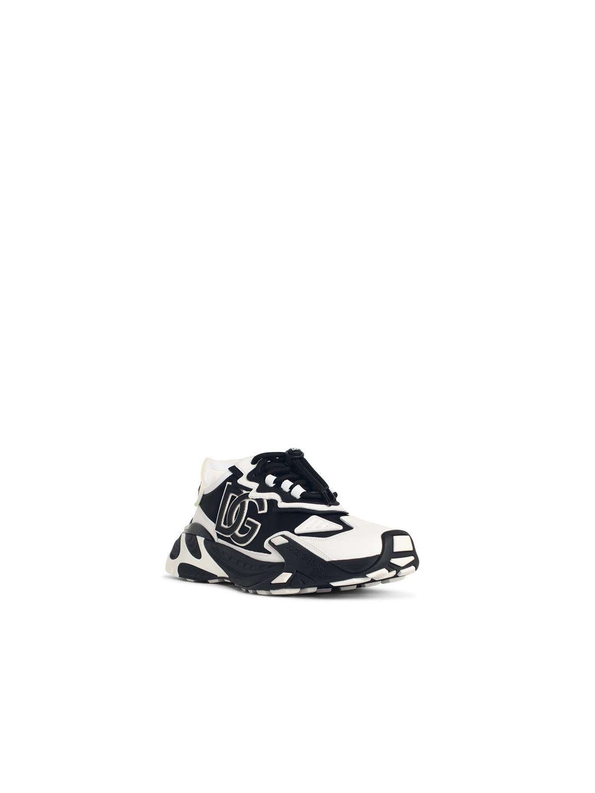 Dolce & Gabbana 'Daymaster' Black And White Leather Blend Sneakers Men