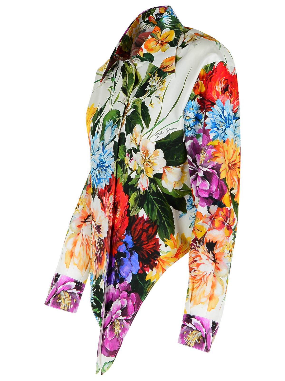 Dolce & Gabbana Floral Print Cotton Shirt Women