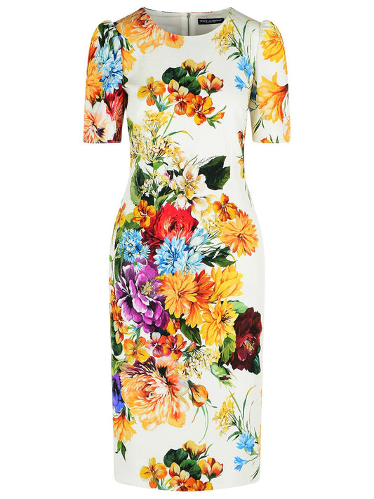 Dolce & Gabbana Bouquet Print 'Cretonne' Dress Women