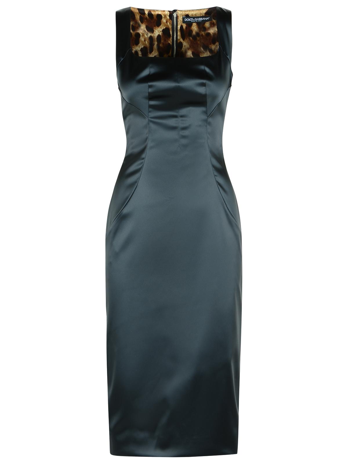 Dolce & Gabbana Dress In Black Acetate Blend Women