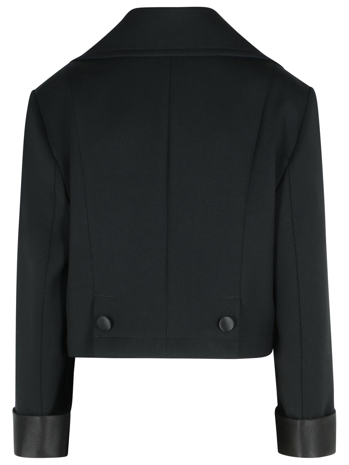 Dolce & Gabbana Black Virgin Wool Blend Jacket Women