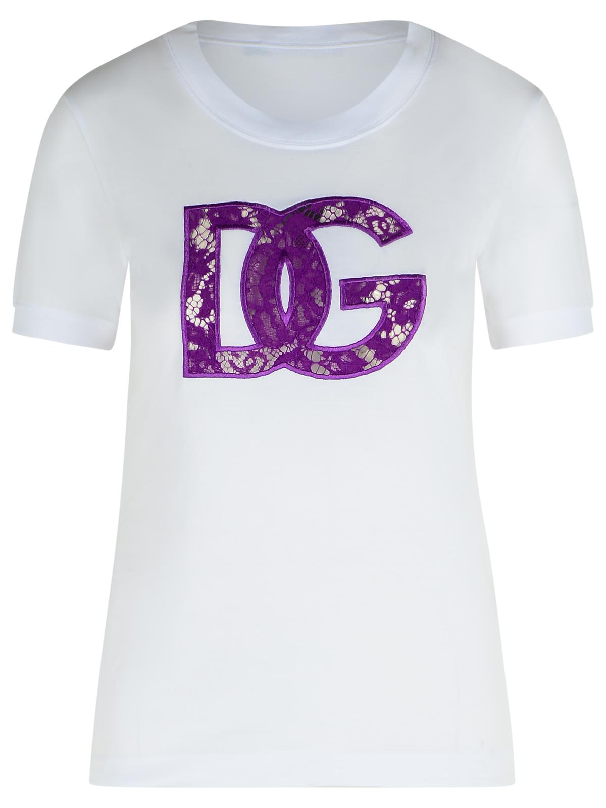 Dolce & Gabbana White Cotton T-Shirt Women