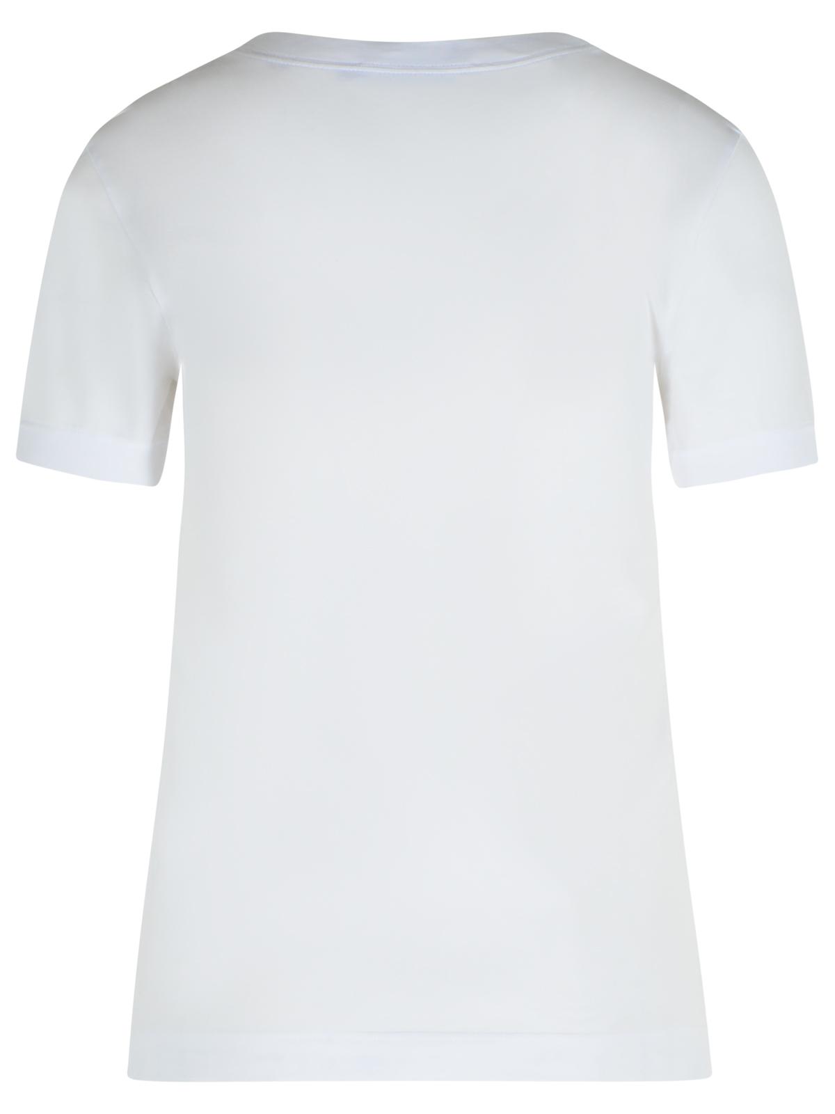 Dolce & Gabbana White Cotton T-Shirt Women