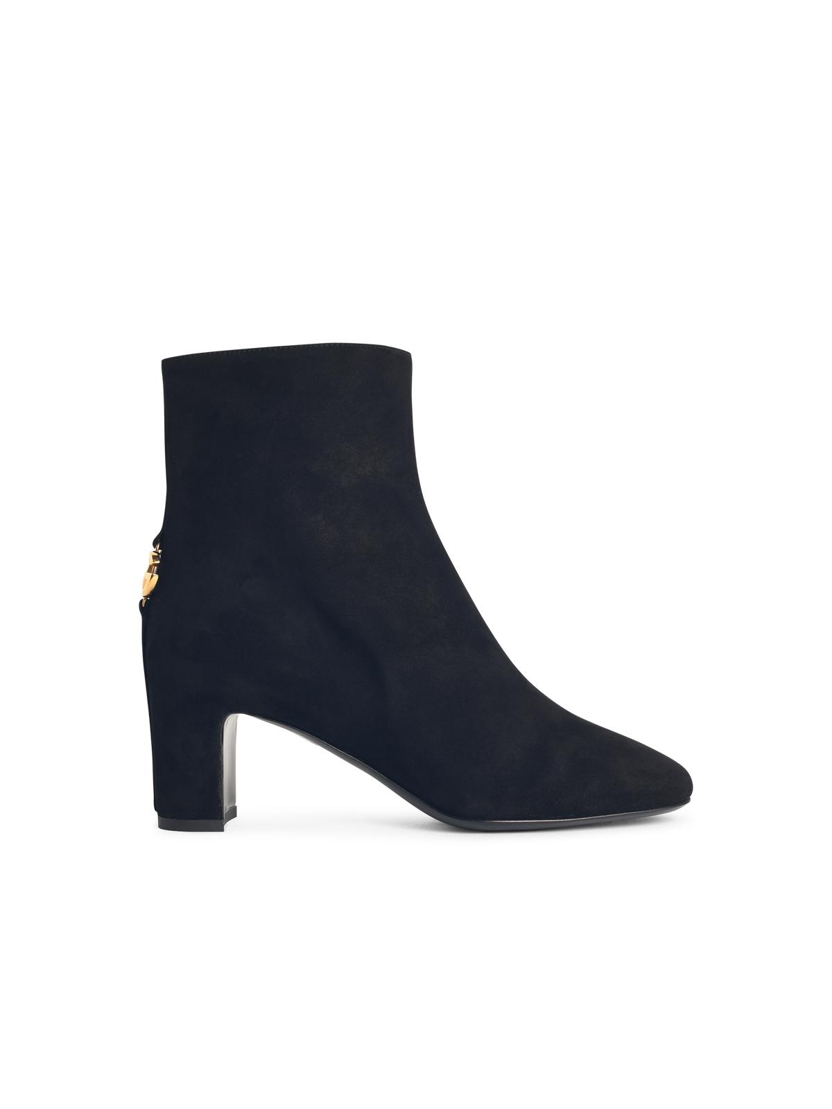 Dolce & Gabbana Black Suede Ankle Boots Women