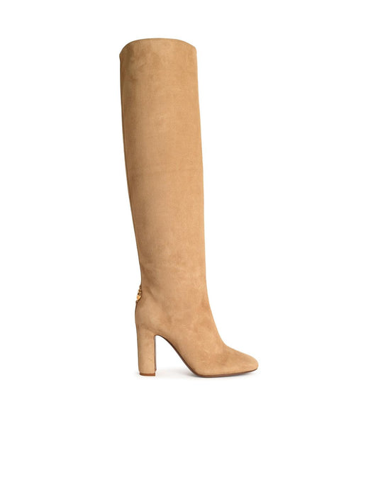 Dolce & Gabbana Beige Suede Boots Women