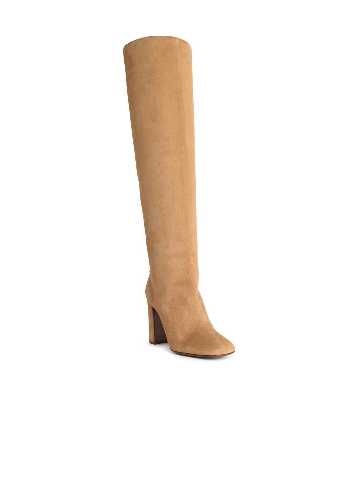 Dolce & Gabbana Beige Suede Boots Women