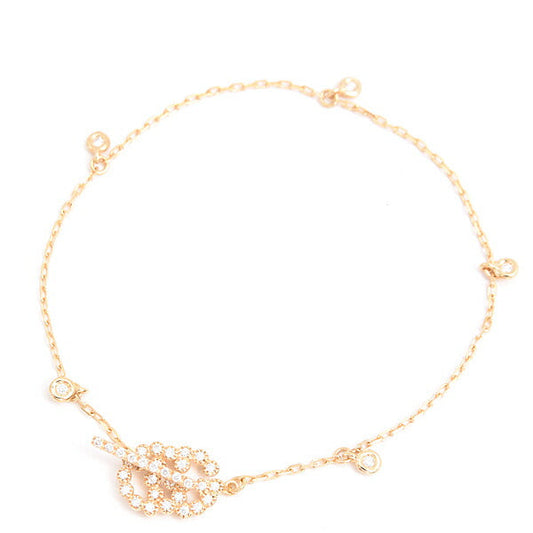 Gucci 750YG Double G Diamond Bracelet