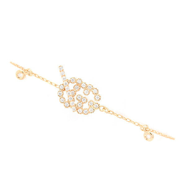 Gucci 750YG Double G Diamond Bracelet