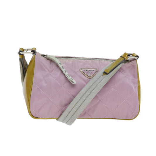 PRADA Shoulder Bag Nylon Pink  77076