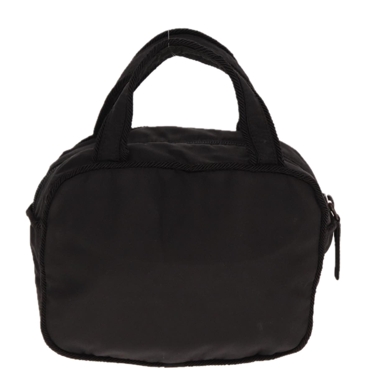 PRADA Hand Bag Nylon Black  77077