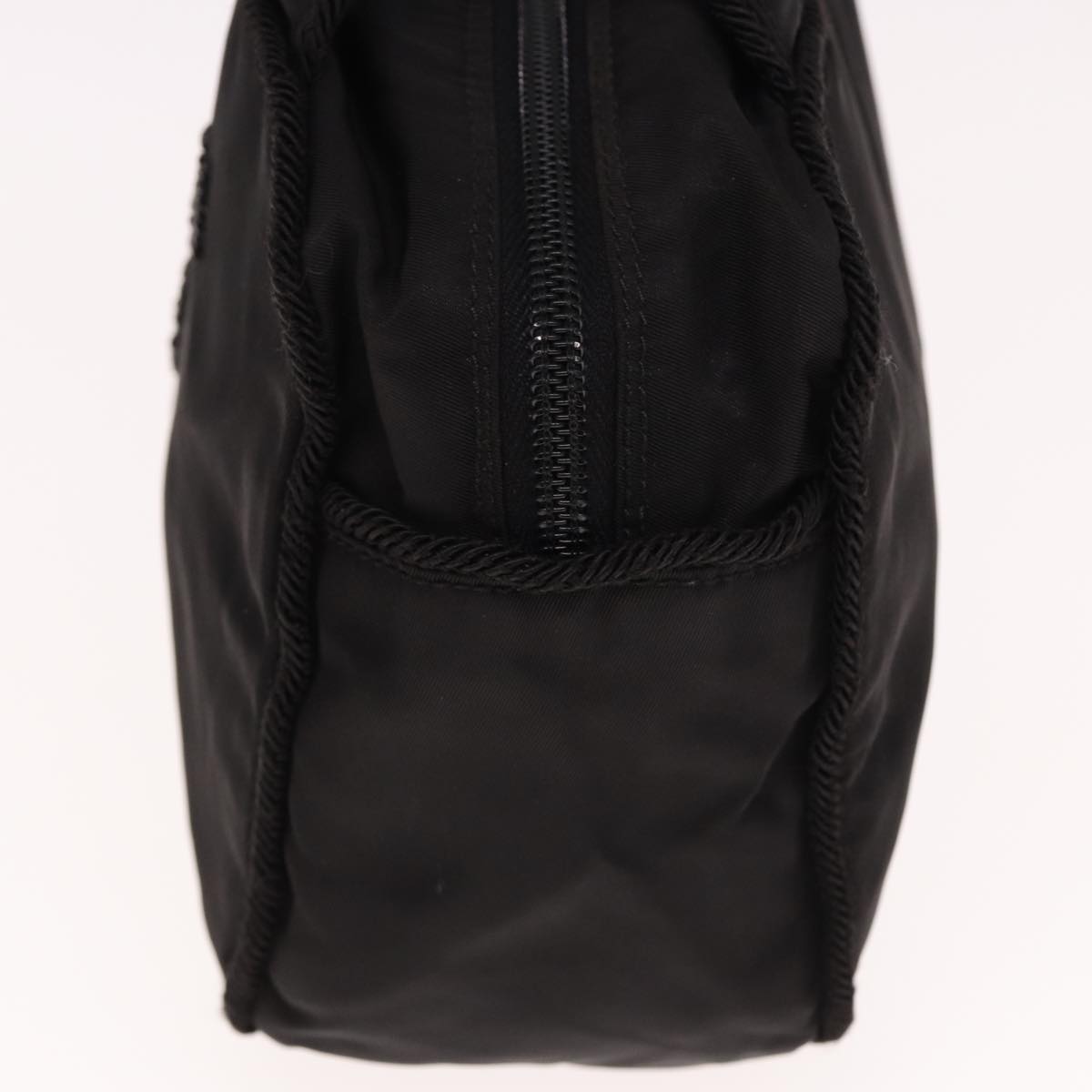PRADA Hand Bag Nylon Black  77077