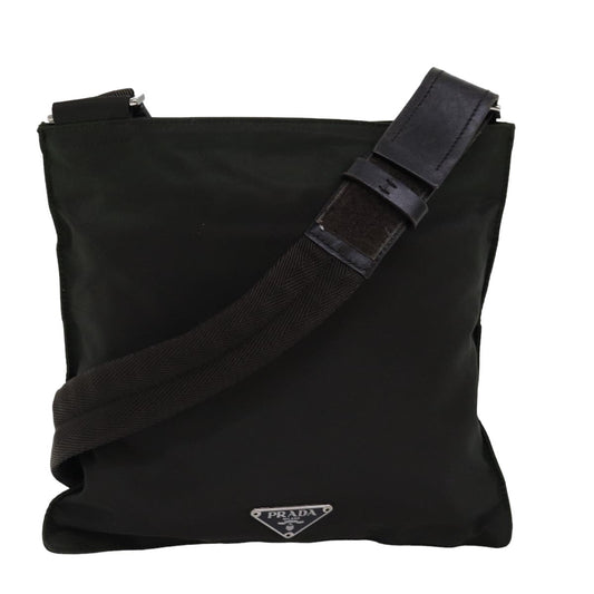PRADA Shoulder Bag Nylon Khaki  77078