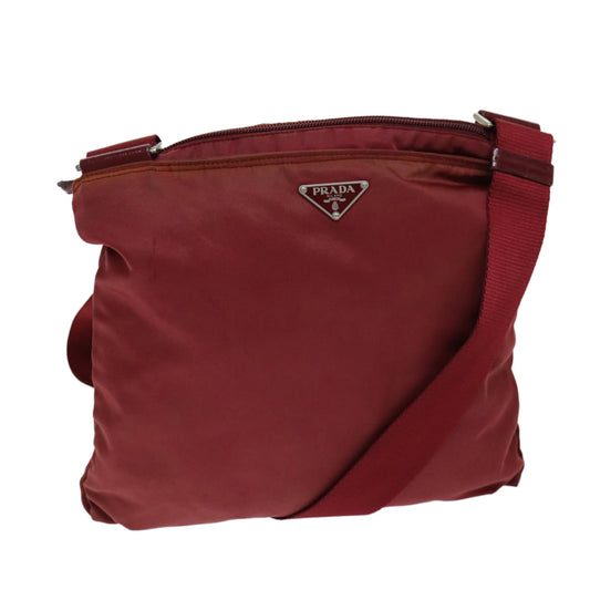 PRADA Shoulder Bag Nylon Red  77080
