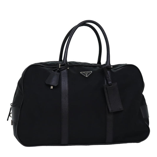 PRADA Boston Bag Nylon Black  77085