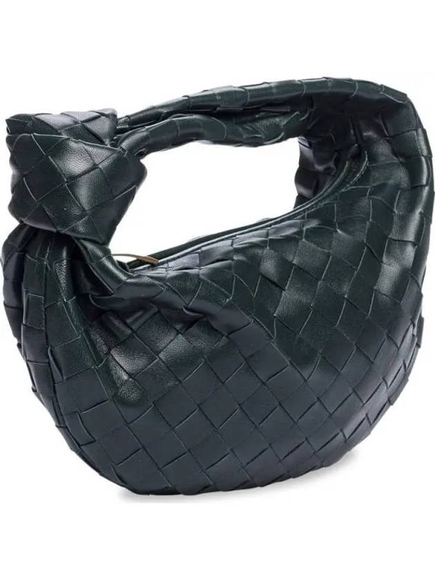 Bottega Veneta Teen Jodie Intrecciato Leather Tote Bag Black