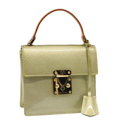 LOUIS VUITTON Monogram Vernis Spring Street Hand Bag Gris M91029 LV 77147