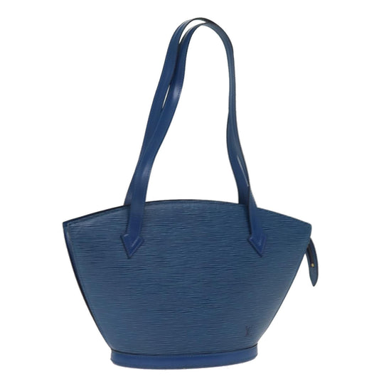 LOUIS VUITTON Epi Saint Jacques Poignees Long Hand Bag Blue M52265 77186