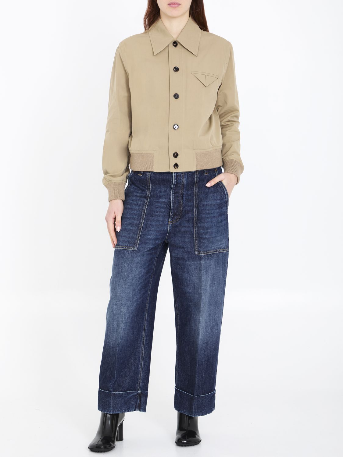 BOTTEGA VENETA Denim Charm Women's Jeans - Slim Fit