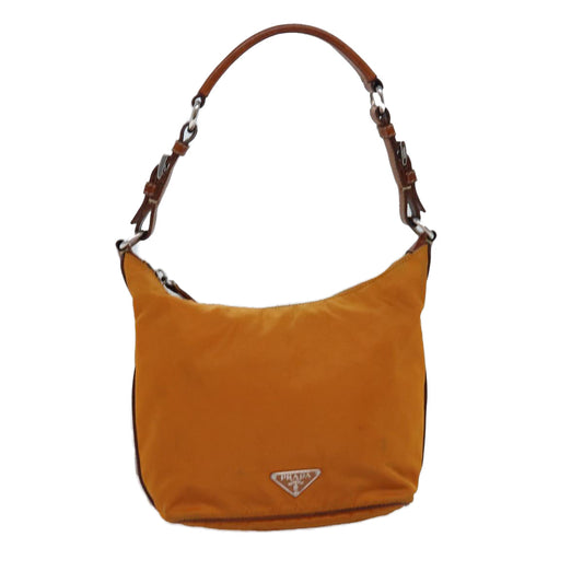 PRADA Shoulder Bag Nylon Orange  77204