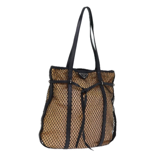 PRADA Tote Bag Nylon Beige  77210