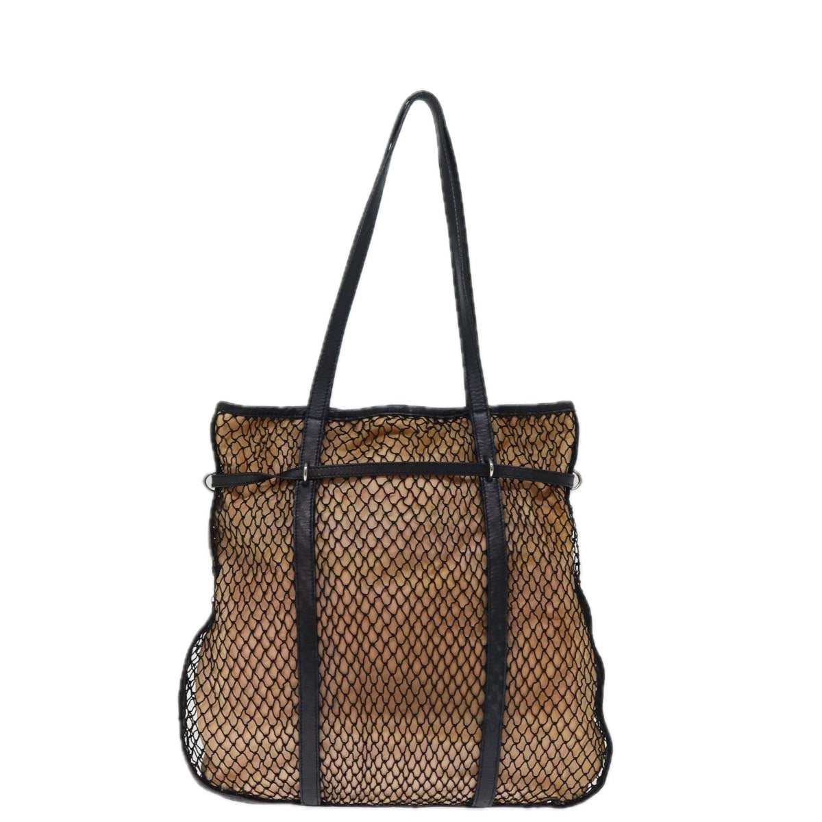 PRADA Tote Bag Nylon Beige  77210
