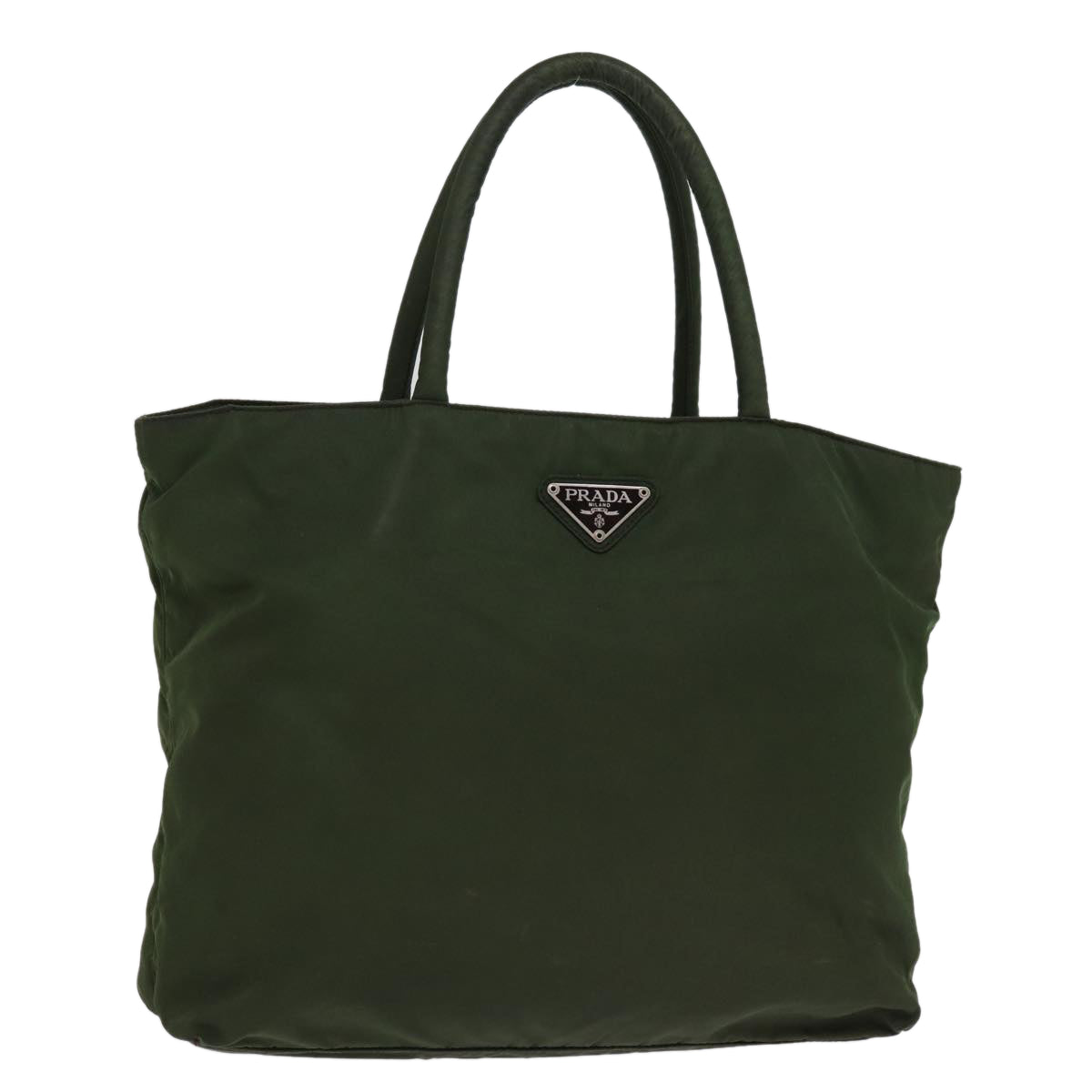 PRADA Tote Bag Nylon Khaki  77212