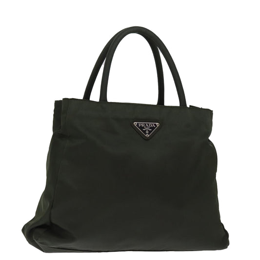 PRADA Hand Bag Nylon Khaki  77229