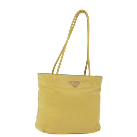 PRADA Shoulder Bag Nylon Yellow  77230