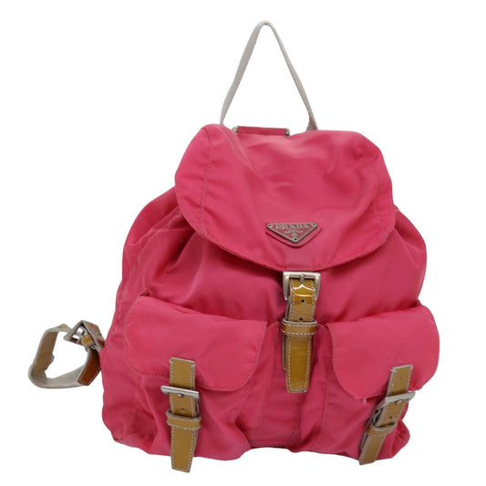 PRADA Backpack Nylon Pink  77236